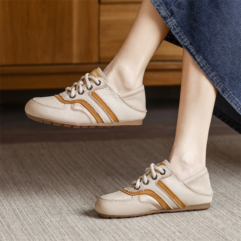 Women's Big Head Soft Bottom Wild Retro Women's Casual Shoes