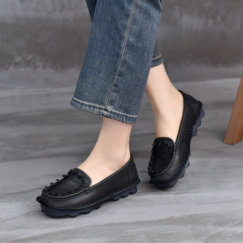 Women's Ethnic Style Vintage Soft Bottom Slip On Women's Casual Shoes