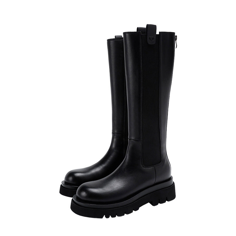 Women's Increasing Insole Tall Knight Thick Bottom Plus Size Long Widened Boots