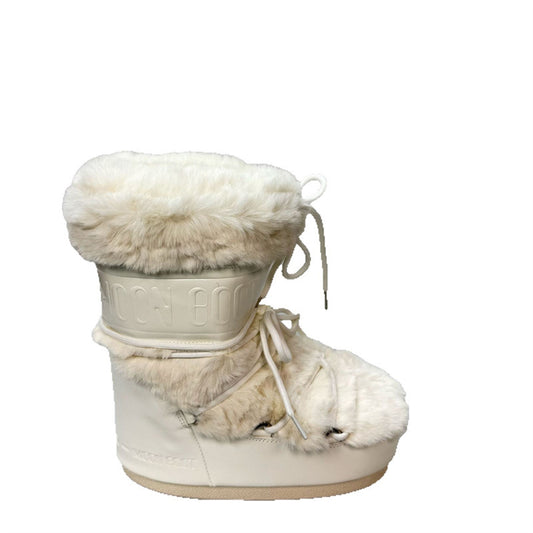 Women's Thick-soled Colorful Moon Winter Long Skiing Boots