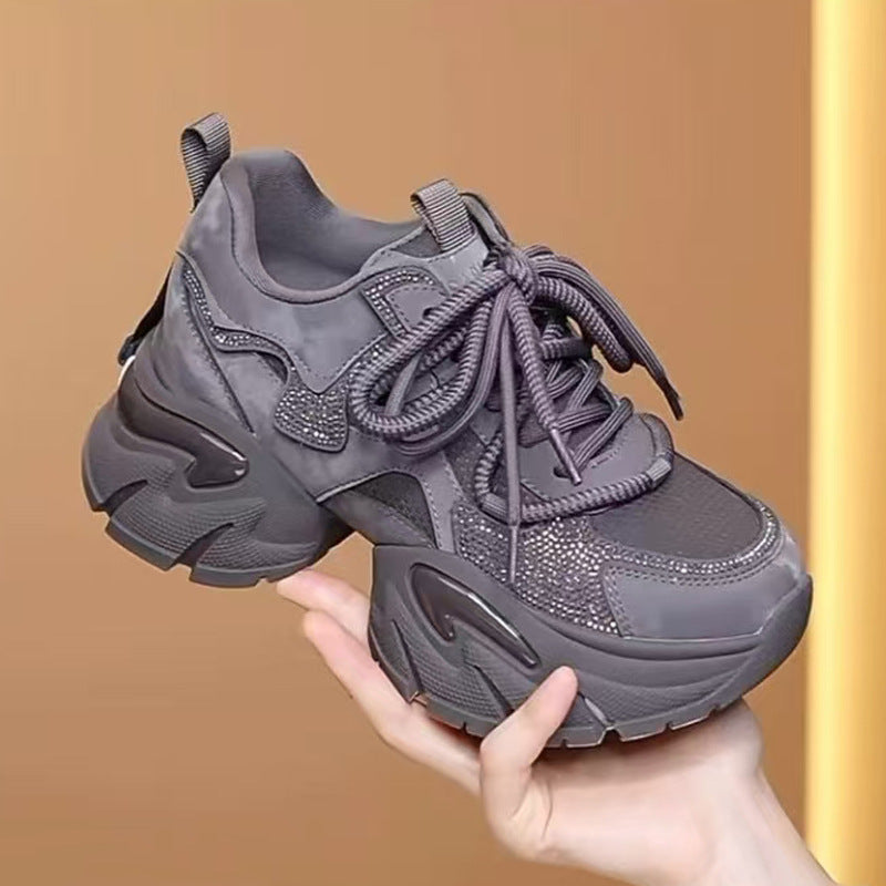 Women's Dad Female Platform Height Increasing Insole Women's Casual Shoes