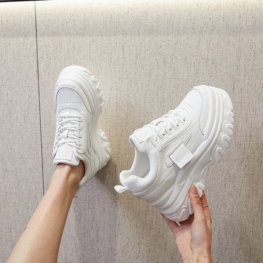 Women's Dad Spring Breathable Platform Height Increasing Women's Casual Shoes