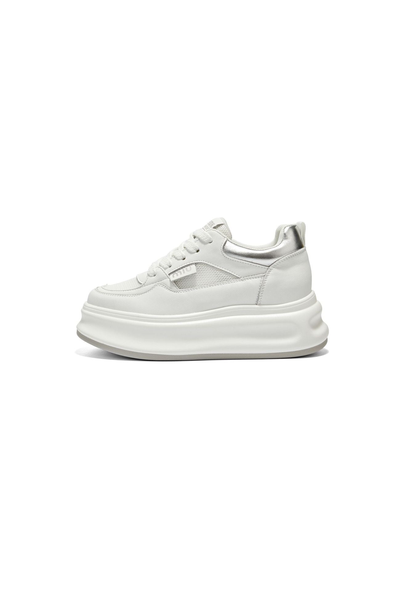 Women's Cowhide Platform Height Increasing Insole Sports Women's Casual Shoes