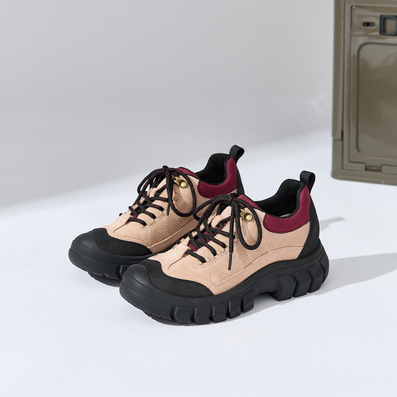 Women's Travel Outdoor Hiking Platform Height Increasing Women's Sports Shoes