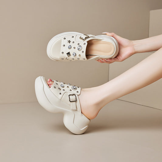 Soft Bottom Platform High Outer Wear Heels