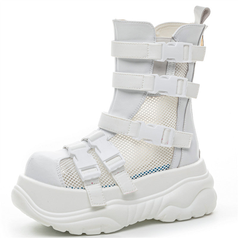 Summer Thick Bottom Hollow Hole Mesh Sandals