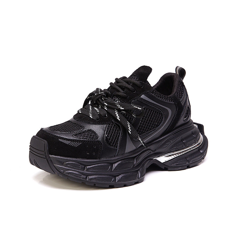 Women's Match Dad Thick Bottom Increased Retro Sneakers