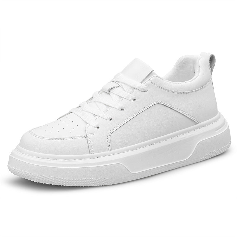 Men's Increasing Insole Sports Leisure Spring Cowhide Platform Running Easy Men's Casual Shoes