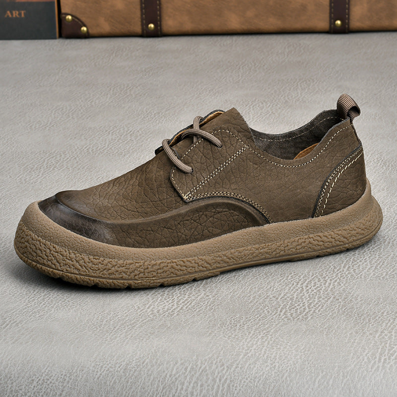 Men's Breathable Full Grain Cowhide Outdoor Sports Sneakers
