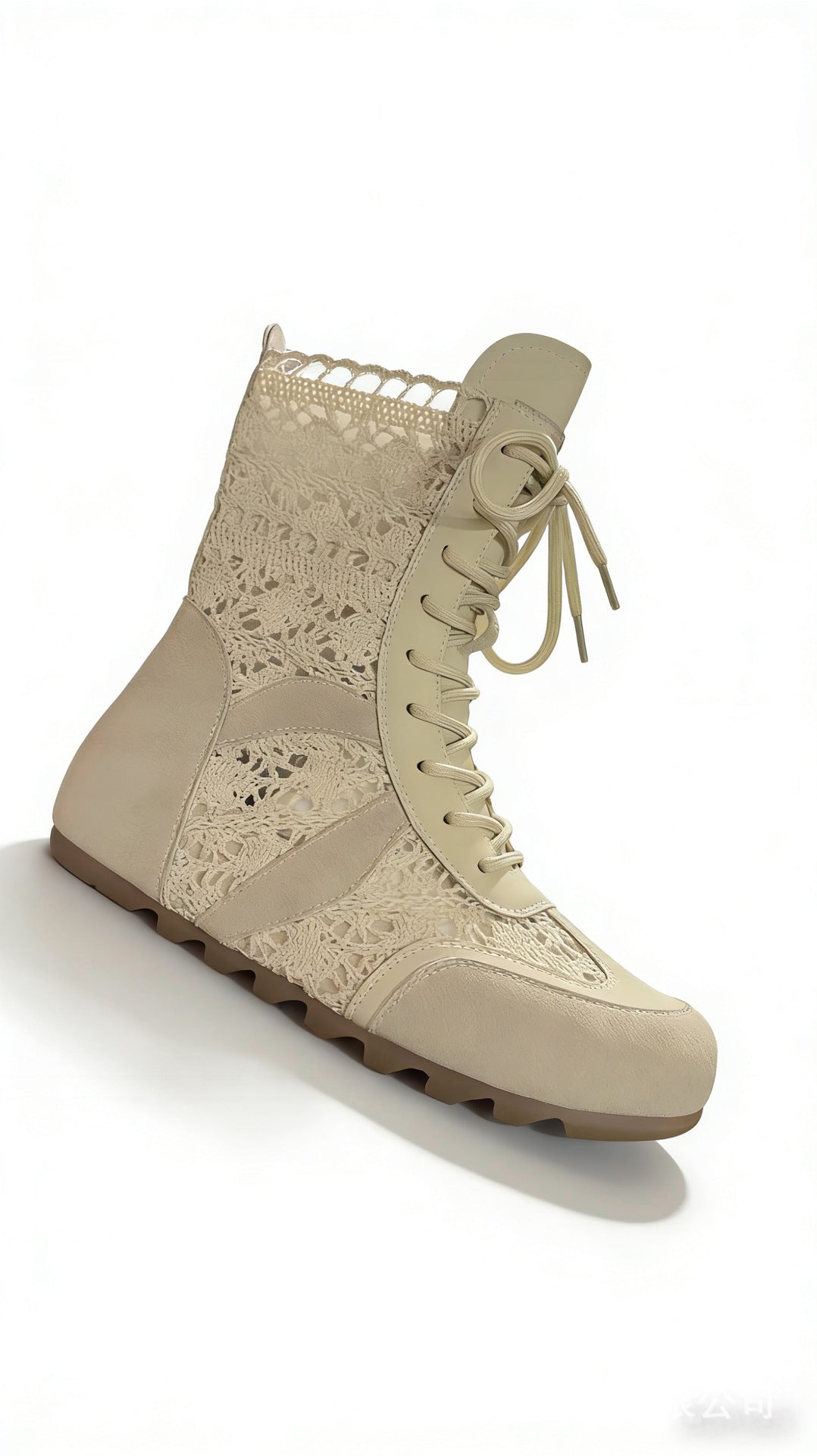 Women's Increasing Cutout Lace Stitching Martin Soft Bottom German Women's Leather Boots