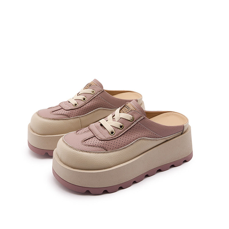 Women's Summer Small Thick Sole Increased Toe Cap Slippers