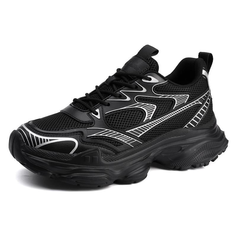 Men's Youth Fashion Invisible Height Increasing Insole Platform White Personality Tide Casual Shoes
