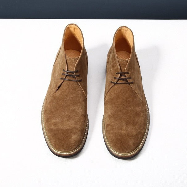 Men's Dr. Martens British Style Genuine Desert Soft Short Fashionable Frosted Men's Casual Leather Shoes