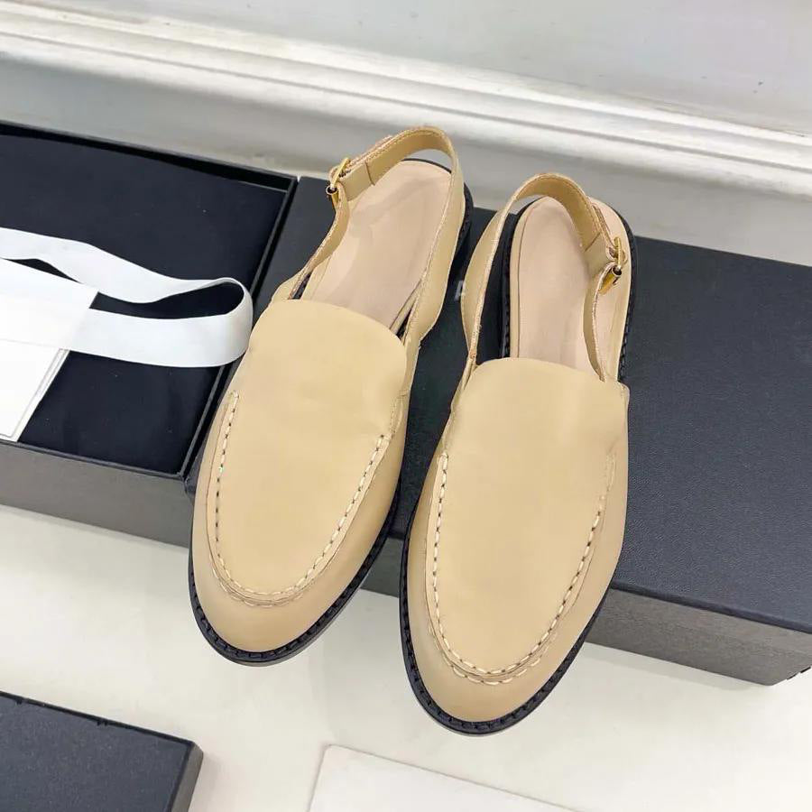 Classic Style Authentic British Flat Bottom Slip-on Versatile Single-layer Loafers