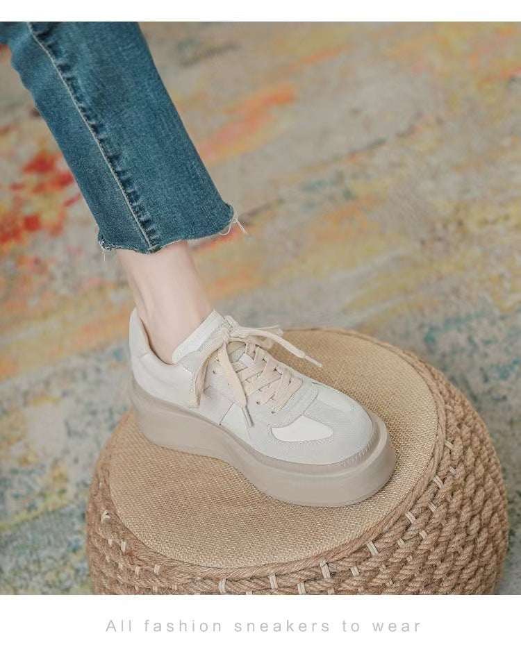 Height Increasing Insole German Training Leopard Print Casual Shoes