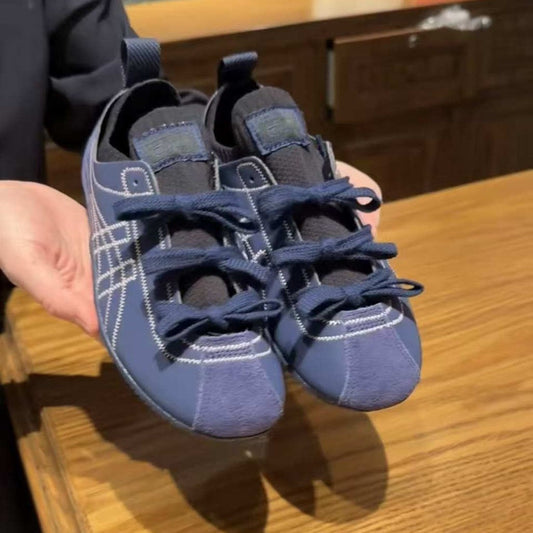 Women's Cowhide Version Design Genuine Flat Fashionable Bow Women's Sports Shoes