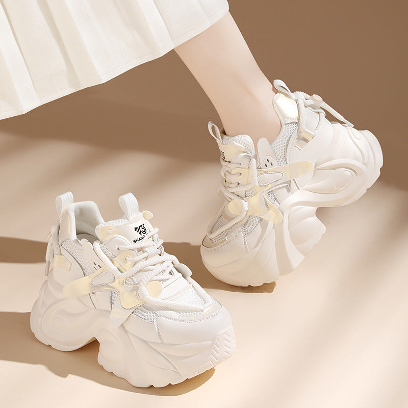 Women's Sports Dad Leisure Thick Bottom Height Increasing Sneakers