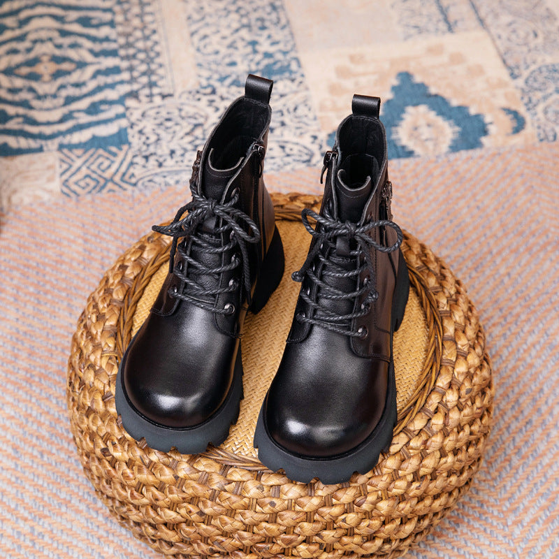 Women's Elegant Martin British Fashion Platform Boots