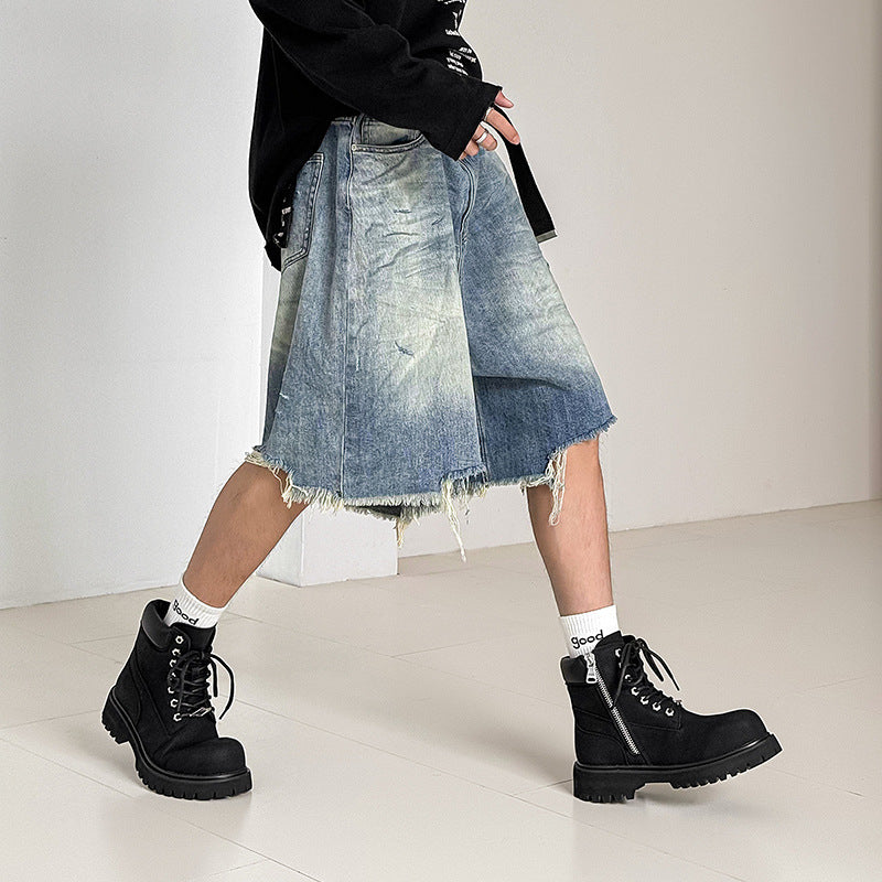 Men's Bottom Height Increasing Outdoor Mountaineering High Boots