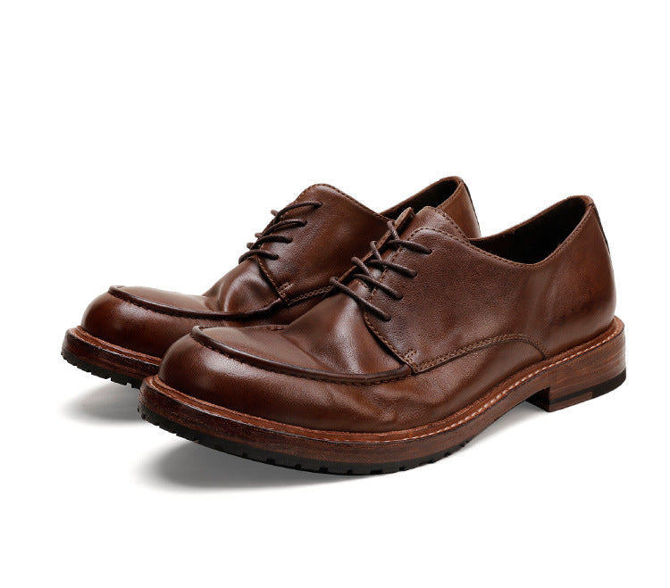 Men's Year Craft Full Real Outsole Washed Leather Shoes