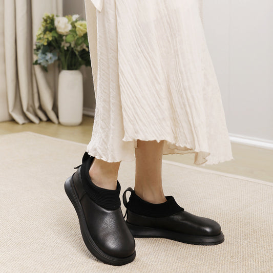 Retro Doll Head Deep Mouth Four Casual Shoes