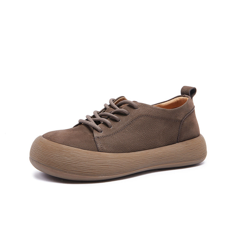 Women's Thick Bottom Soft Flat Big Head Casual Shoes