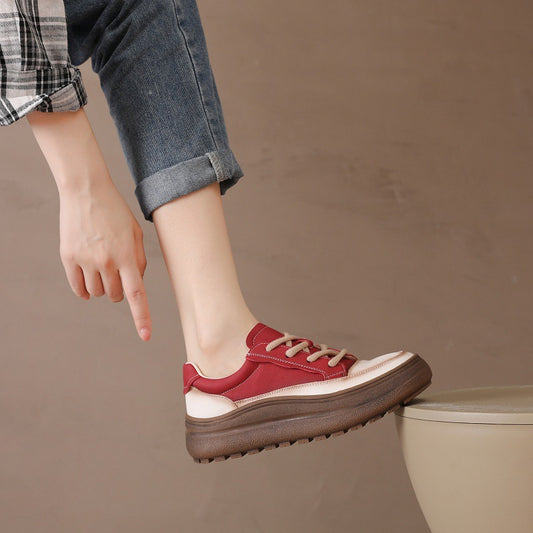 Women's Genuine Retro Style Spring Versatile Fashion Casual Shoes