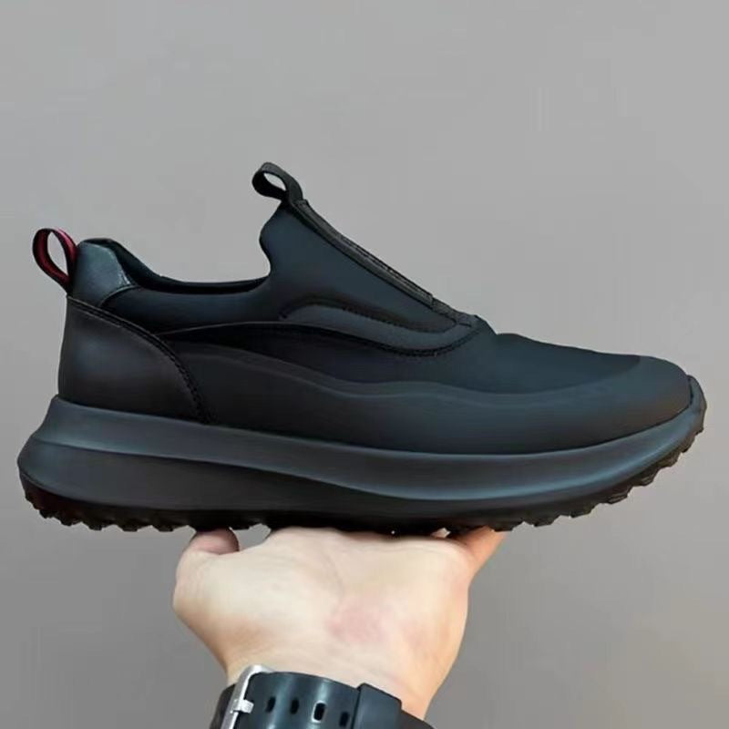 Men's Breathable Platform Tide Low Cut Round Head Casual Shoes