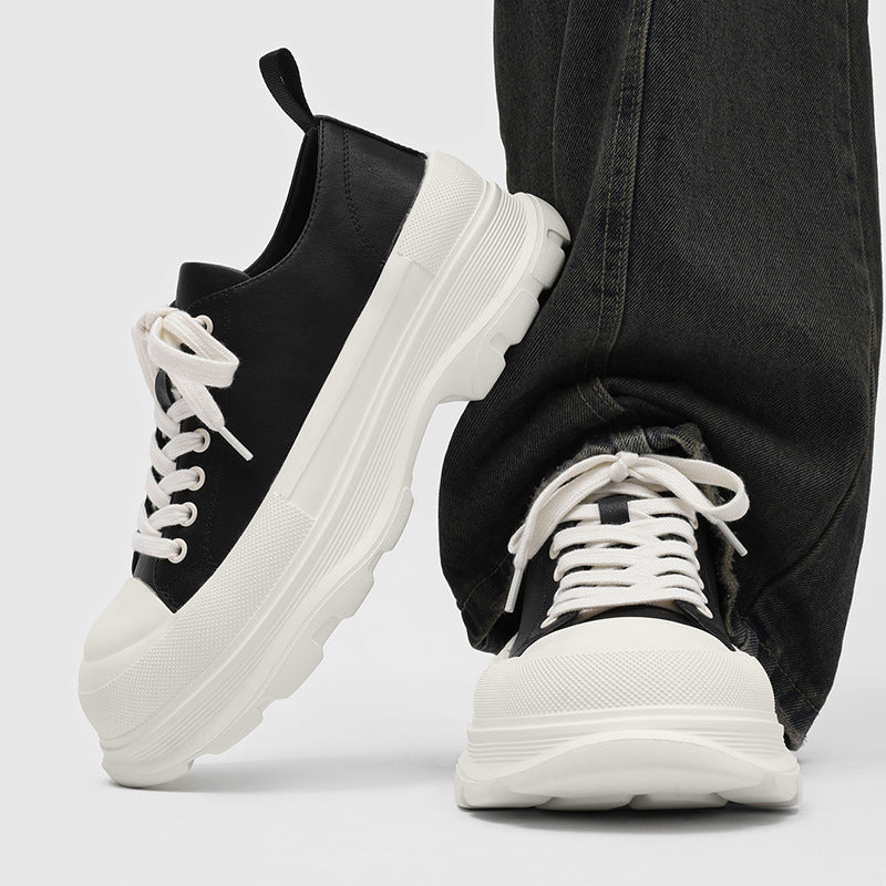 Men's Breathable Thin Muffin Fashion Versatile Platform Men's Shoes