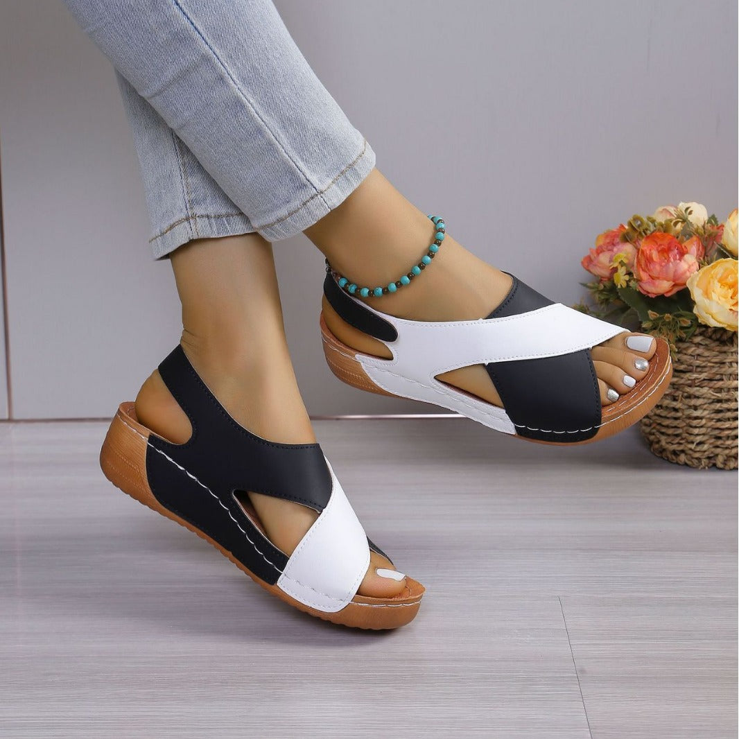 Women's Summer Platform With Skirt Open Toe Sandals