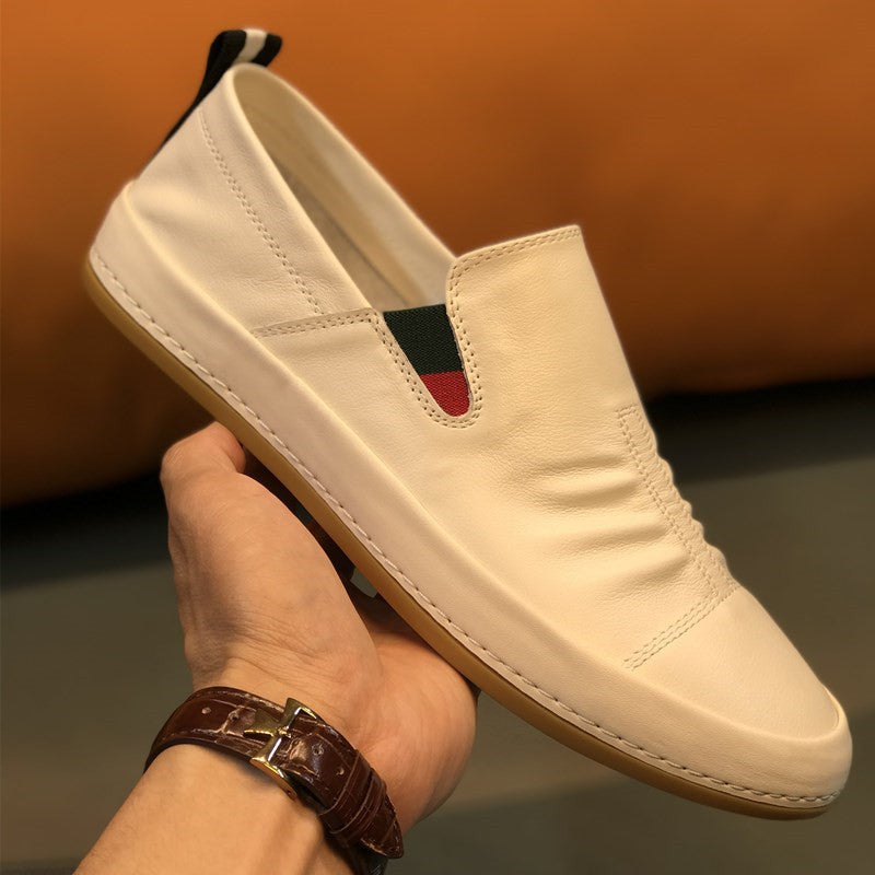 Men's Authentic Slip-on Board Black Driving Sneakers