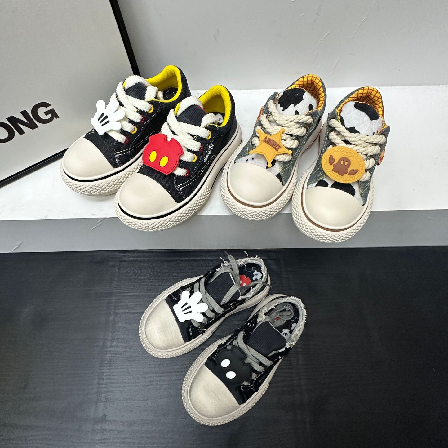 Men's & Women's National Fashion Big Head Mickey Versatile Ugly Cute Women's Casual Shoes