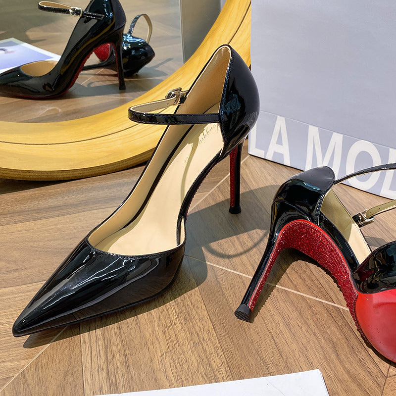 Women's Beautiful Black High Stiletto Pointed Toe Women's Fashion Shoes