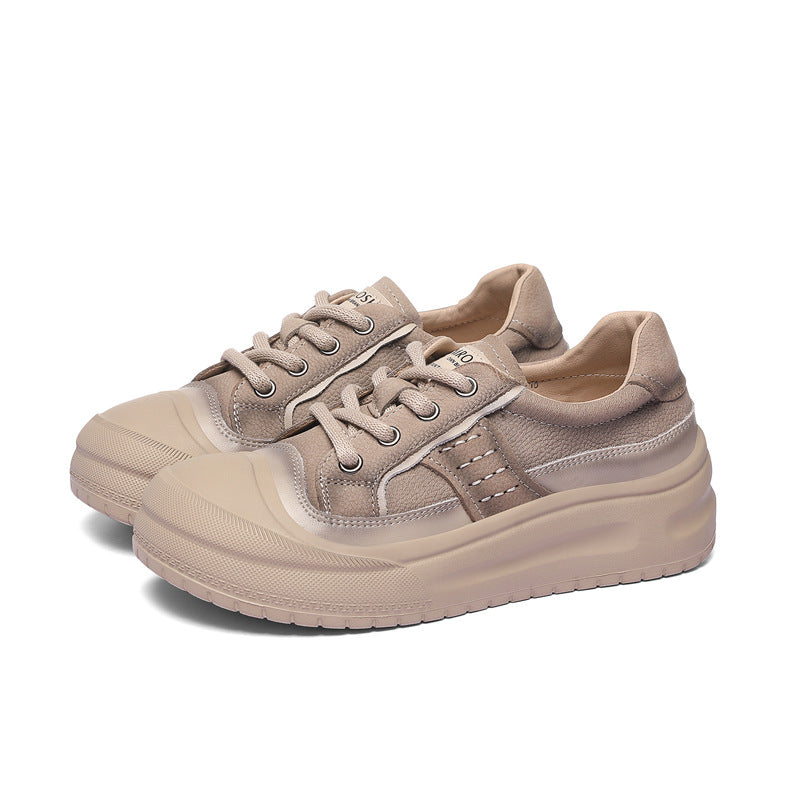 Women's Genuine Retro Autumn Big Toe Soft Women's Casual Shoes