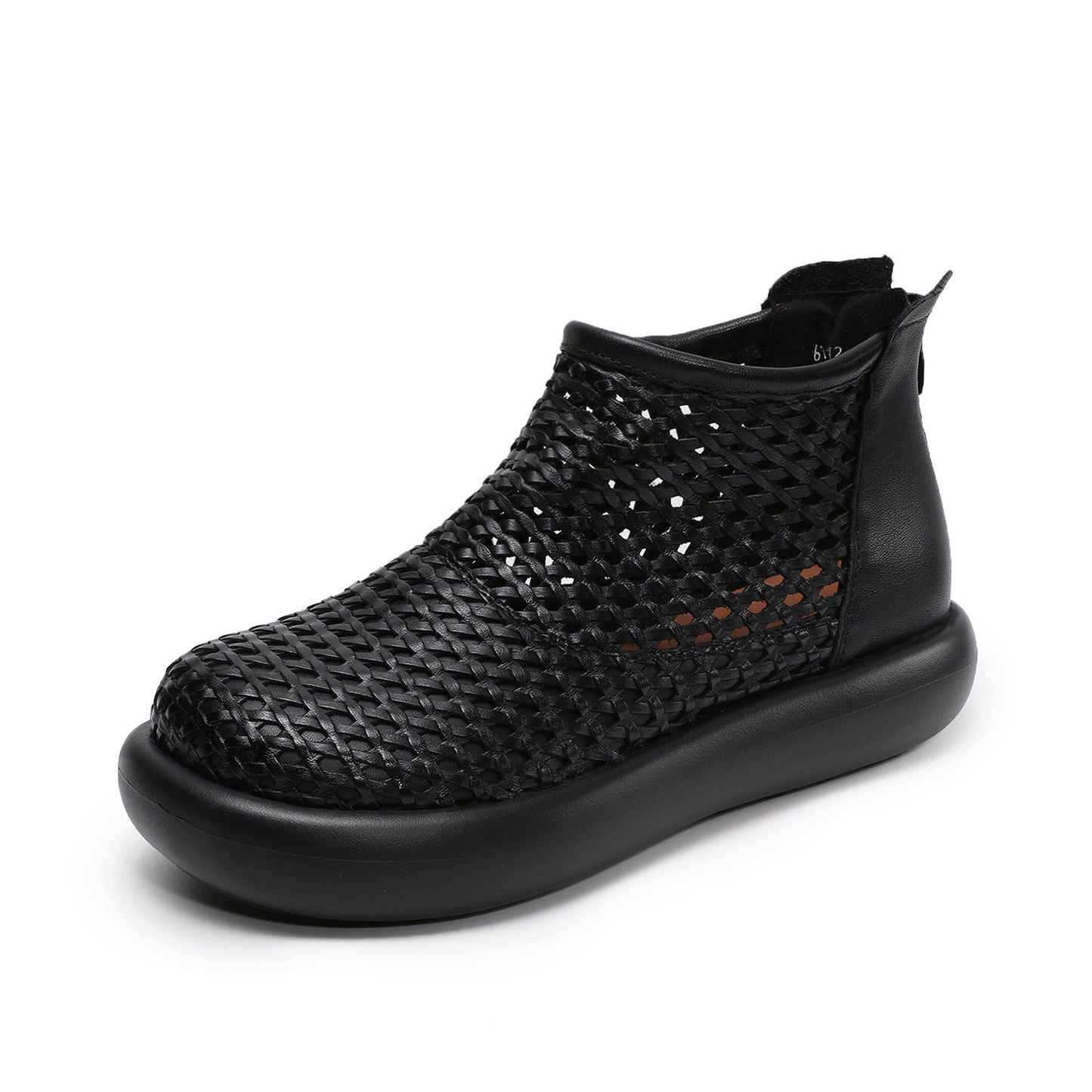 Women's Martin Thin Single Thick-soled Woven Short Sandals