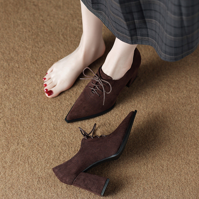 Women's Retro Pumps Spring Temperamental Minority High Women's Fashion Shoes