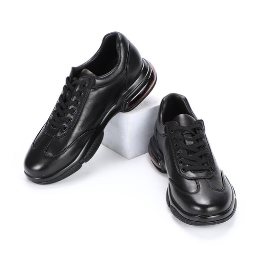 Men's Summer Breathable British Style Soft Genuine Leather Shoes