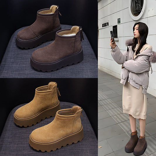 Women's Goods Fashion Low Top Thick Bottom Boots
