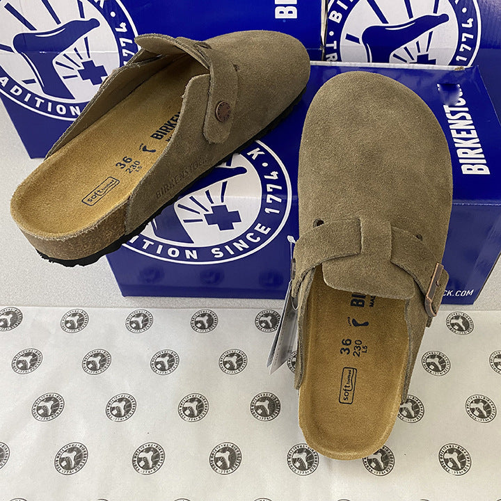 Women's & Men's Cork Cowhide Soft Bottom Women's Fashion Shoes