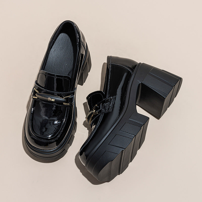 Women's Single-layer Thick-soled Muffin Commuter Small Height Increasing Women's Shoes
