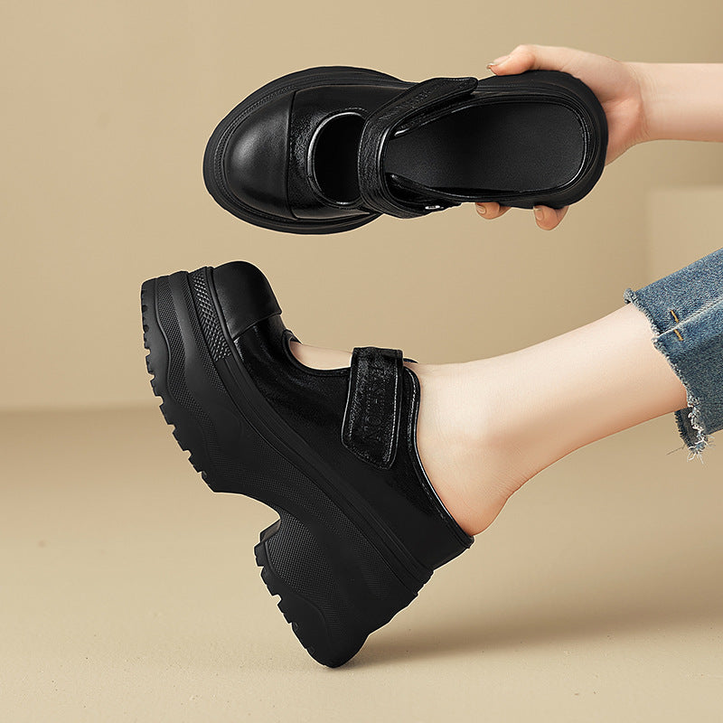 Women's Platform Outdoor Lightweight Muffin High Toe Thick-soles Slippers
