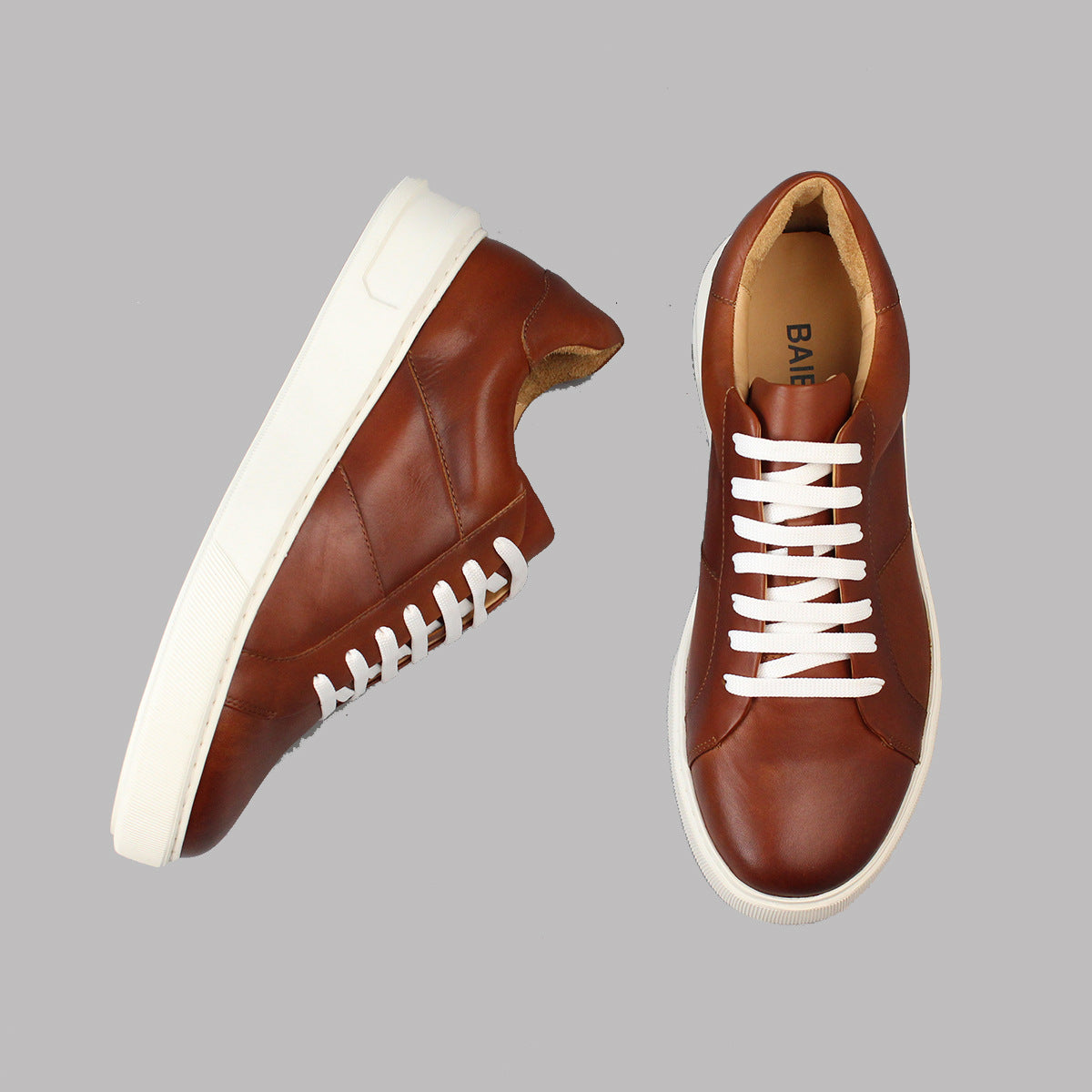 Men's Trendy Autumn Genuine Breathable Platform Versatile Sneakers