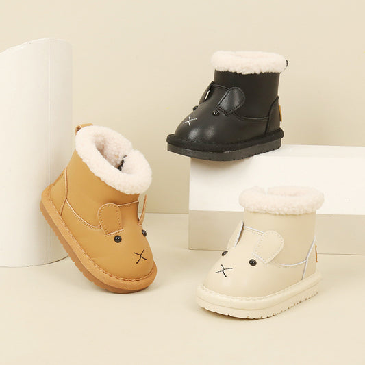 Children's Fleece-lined Toddler Winter Cotton Warm Keeping Kid's Snow Boots