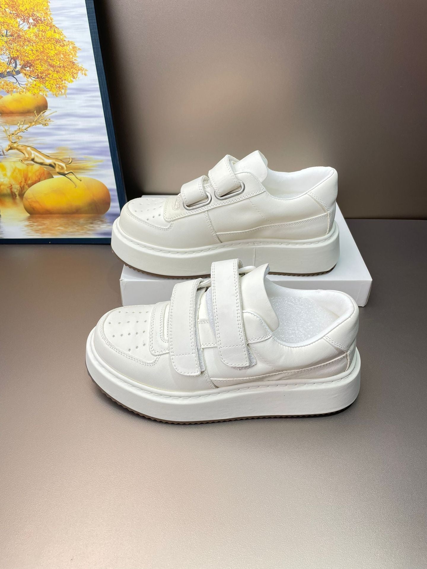 Horse Full Autumn Board Thick Bottom Elevator Wild Women's Casual Shoes