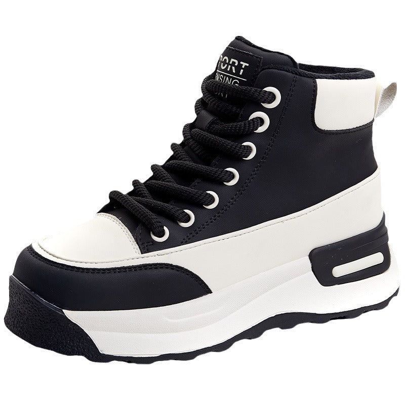 Women's Platform Winter In Cotton Veet Super Sneakers
