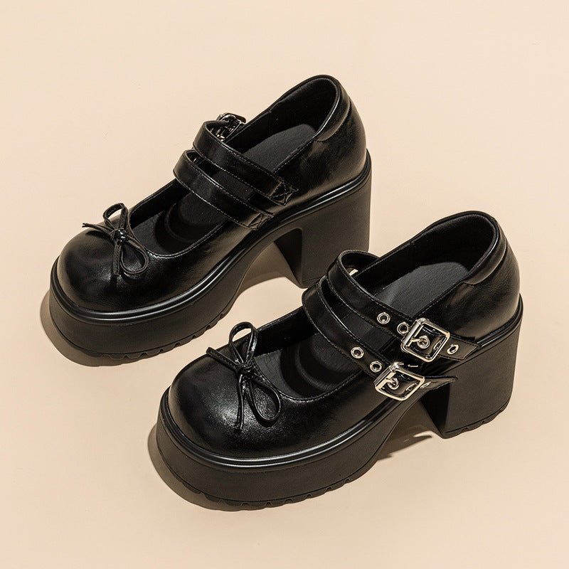 Mary Jane Thick Bottom Small High Heels