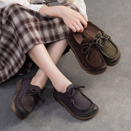 Women's Comfortable Versatile Single-layer Commuter Retro Style Men's Shoes