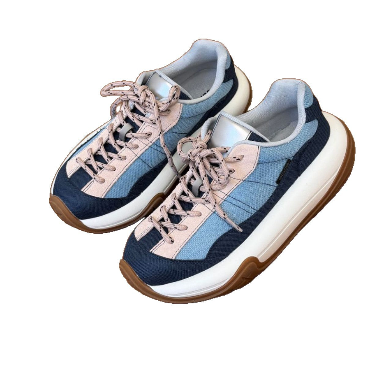 Women's Color Matching Design Sense Small Dad Spring Height Women's Casual Shoes