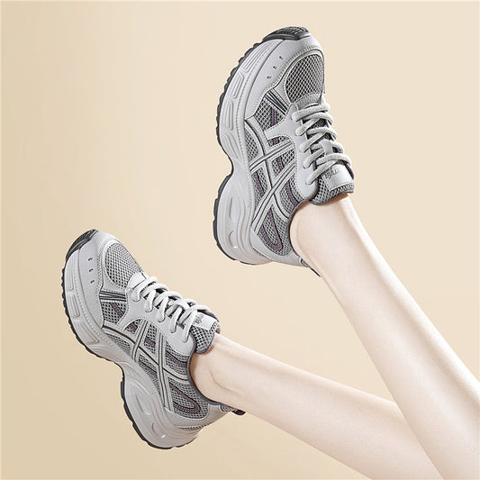 Women's Platform Height Increasing Gray Days Spring Joker Women's Sports Shoes