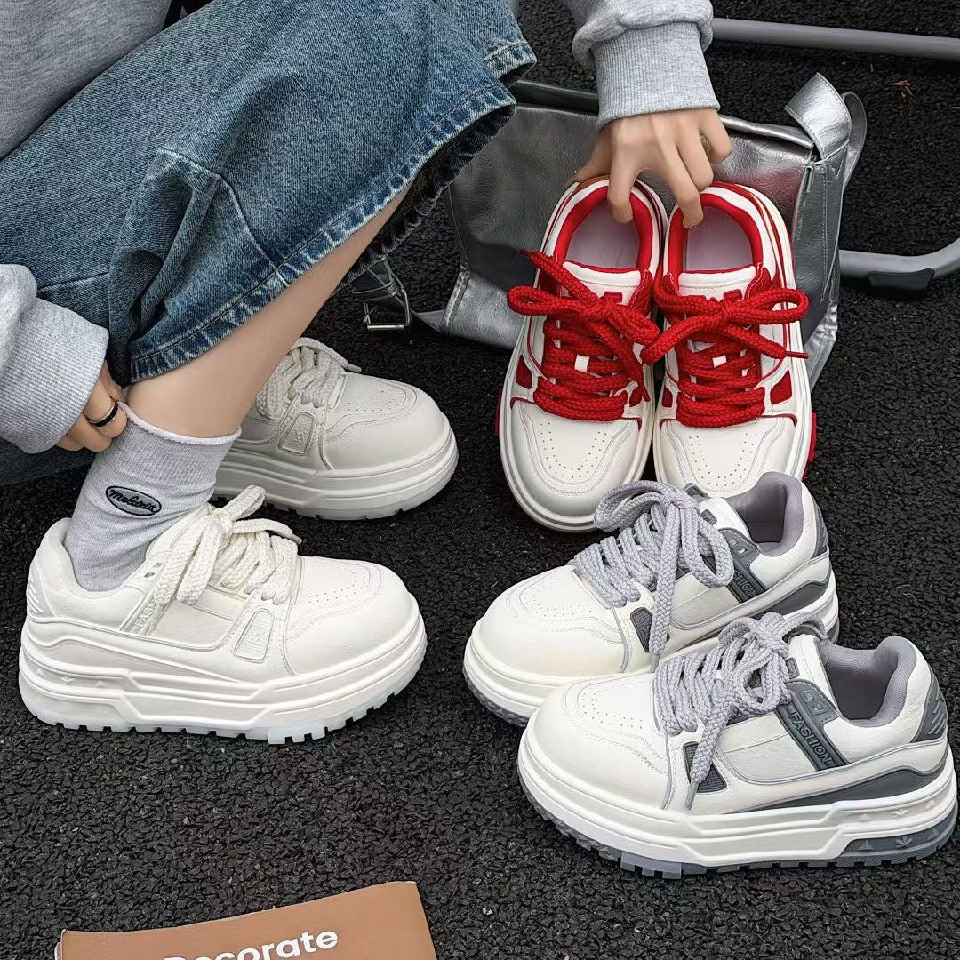 Women's Spring Small Heightened Easy Wear Color Women's Casual Shoes
